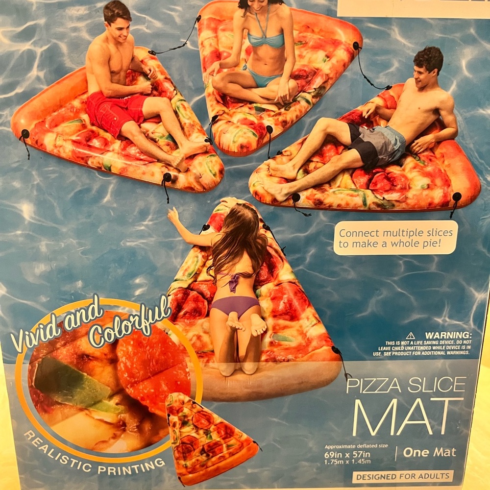 New Pizza Slice Pool Float Mat